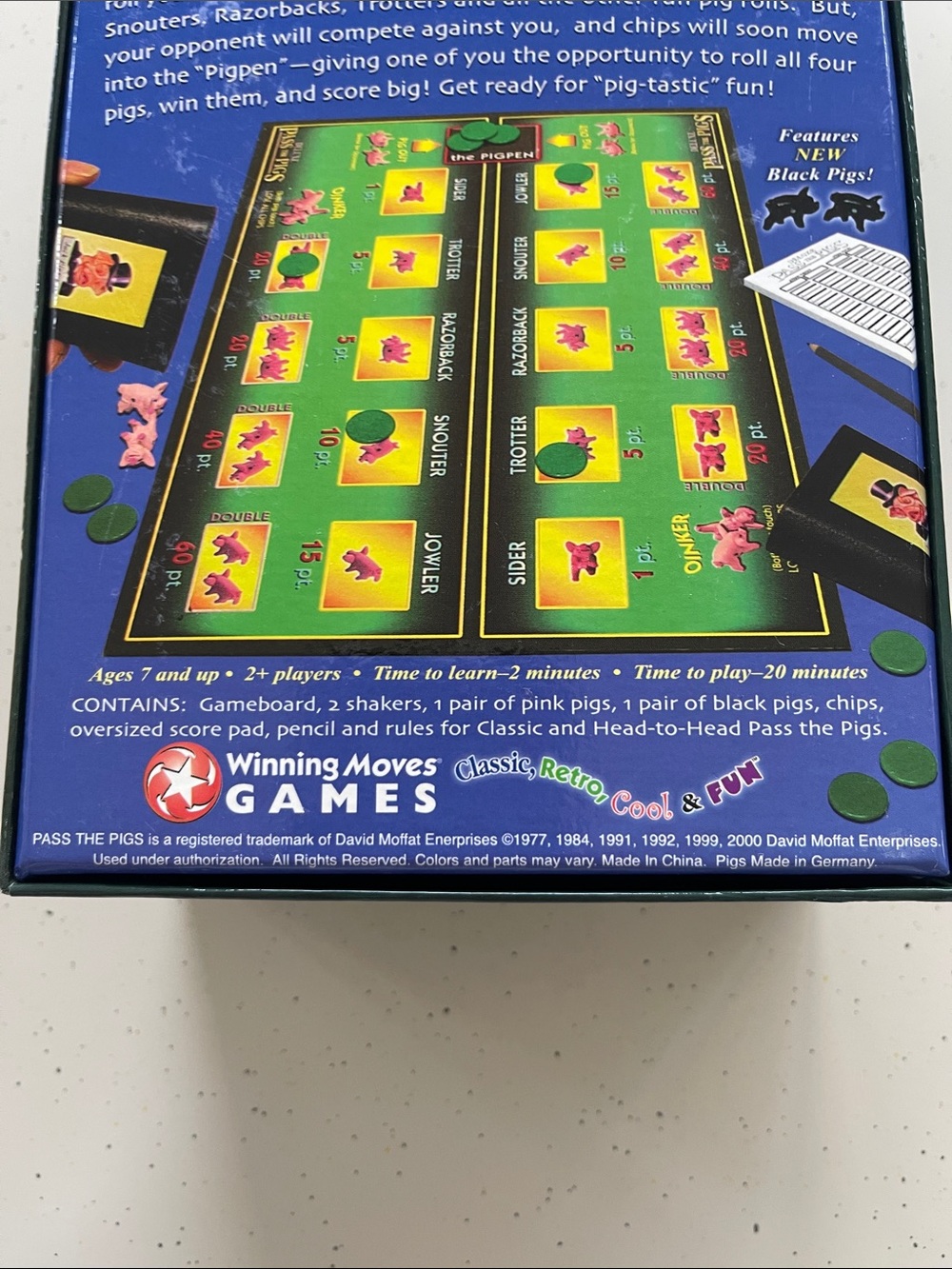 Winning Moves Deluxe Pass the Pigs Party Game - Green - Picture 7 of 7